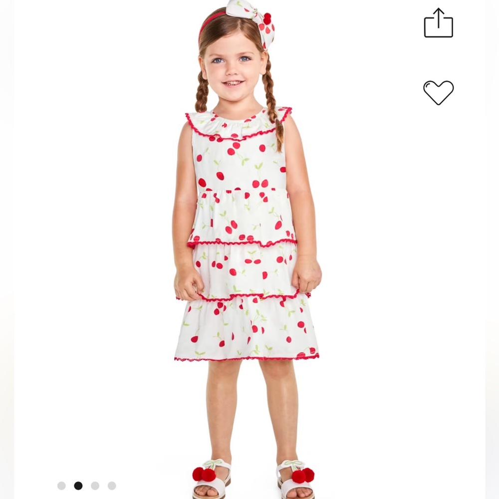 NWT. Gymboree cherry tiered girl dress